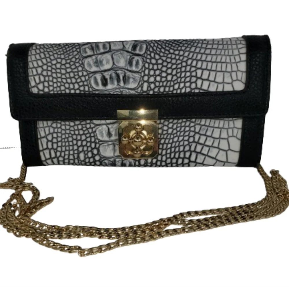 Charming Charlie,Faux Alligator, mini,Crossbody,Shoulder Purse - Picture 1 of 8